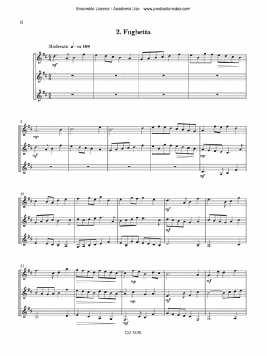Suite Lilliputienne Guitar Ensemble scores gallery preview page 6