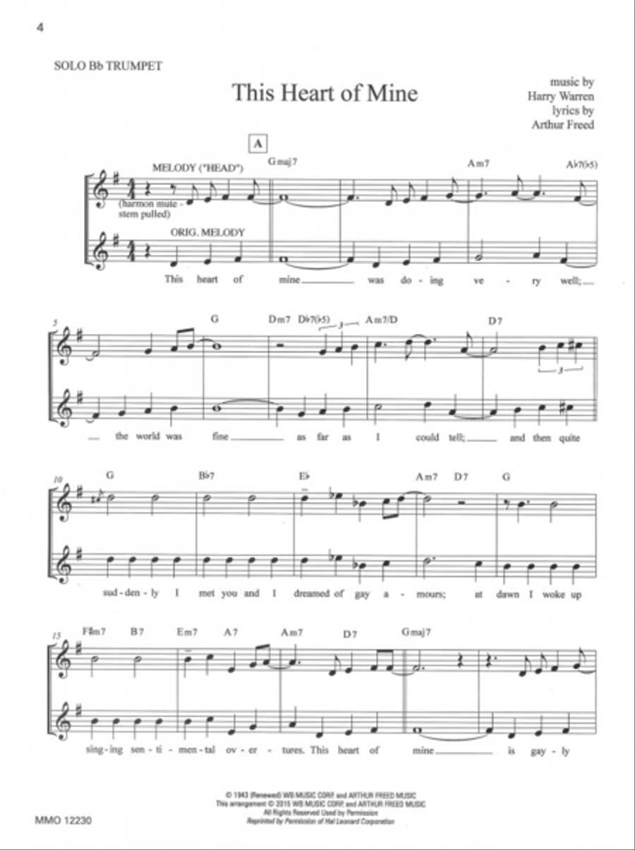 All Star Band Plus Orchestral Backgrounds for Trumpet (Inspired by Miles Davis) CD scores gallery preview page 2