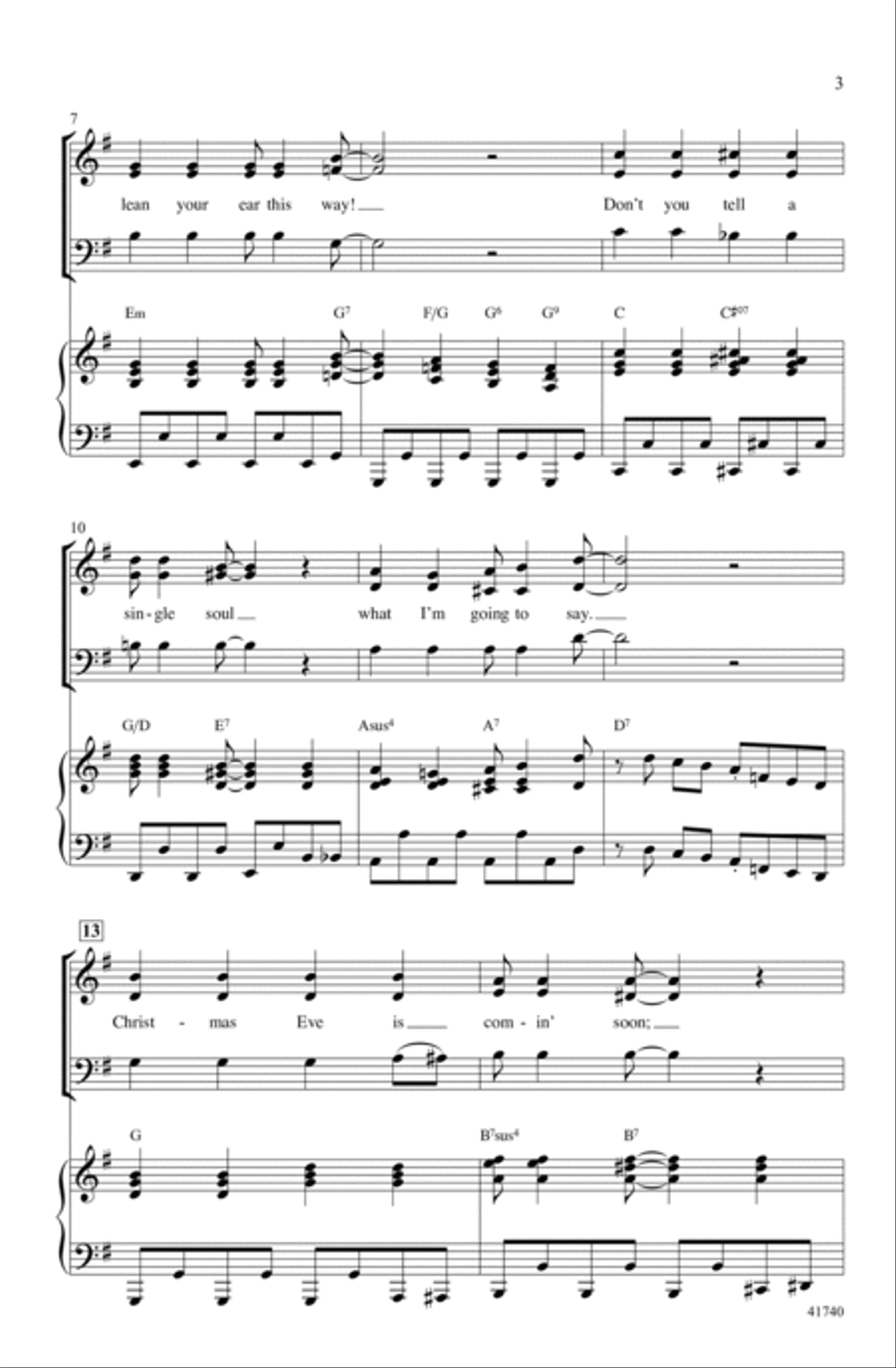 Jolly Old Saint Nick! Jolly Old Saint Nick! Choir scores gallery preview page 2