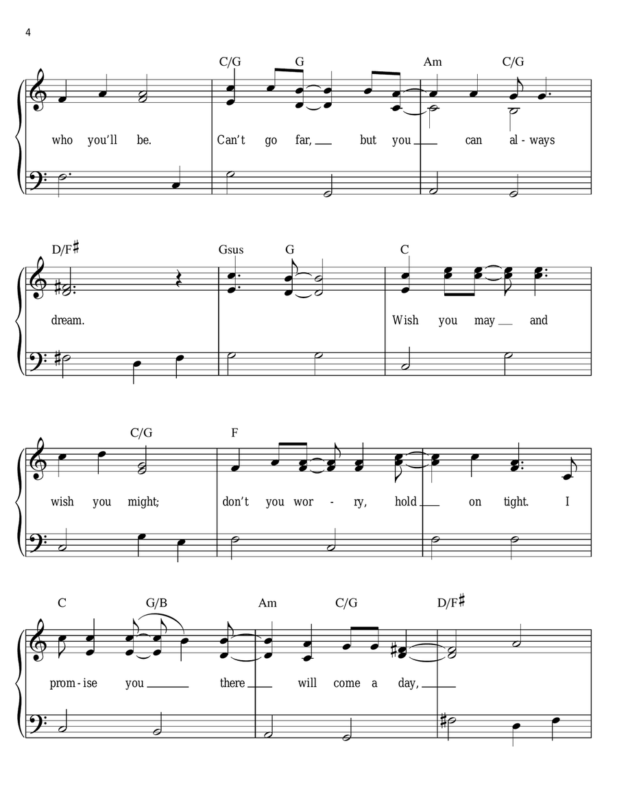 Butterfly Fly Away Easy Piano scores gallery preview page 4