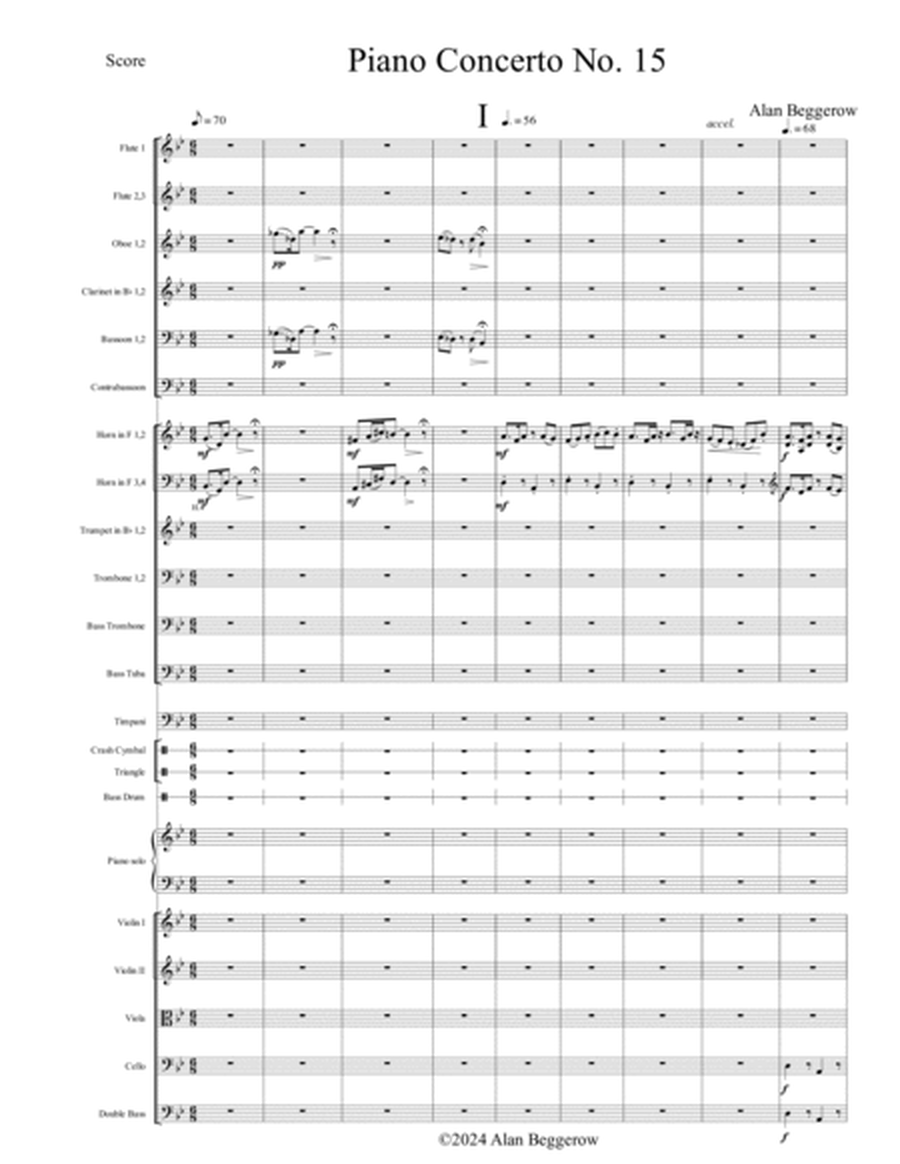Piano Concerto No. 15 - Score Only