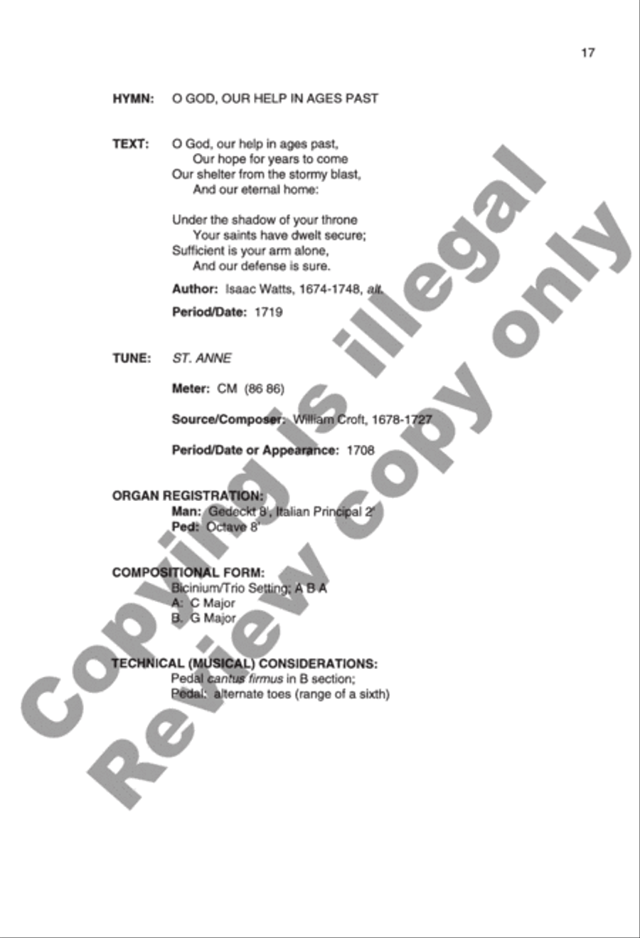 Easy Hymn Settings, General Set 1 Organ scores gallery preview page 9