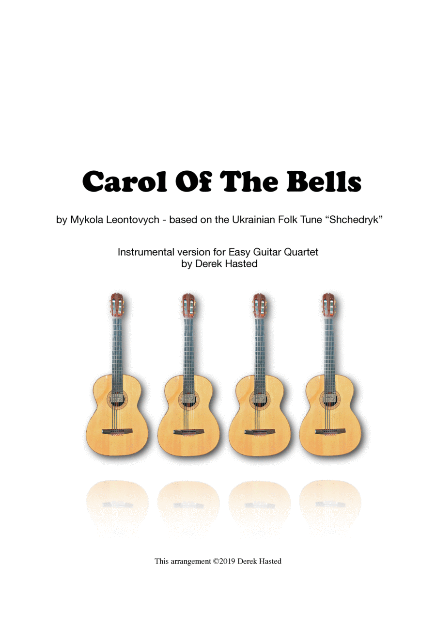 Carol Of The Bells - Instrumental for 4 guitars/large ensemble Large Ensemble scores gallery preview page 1