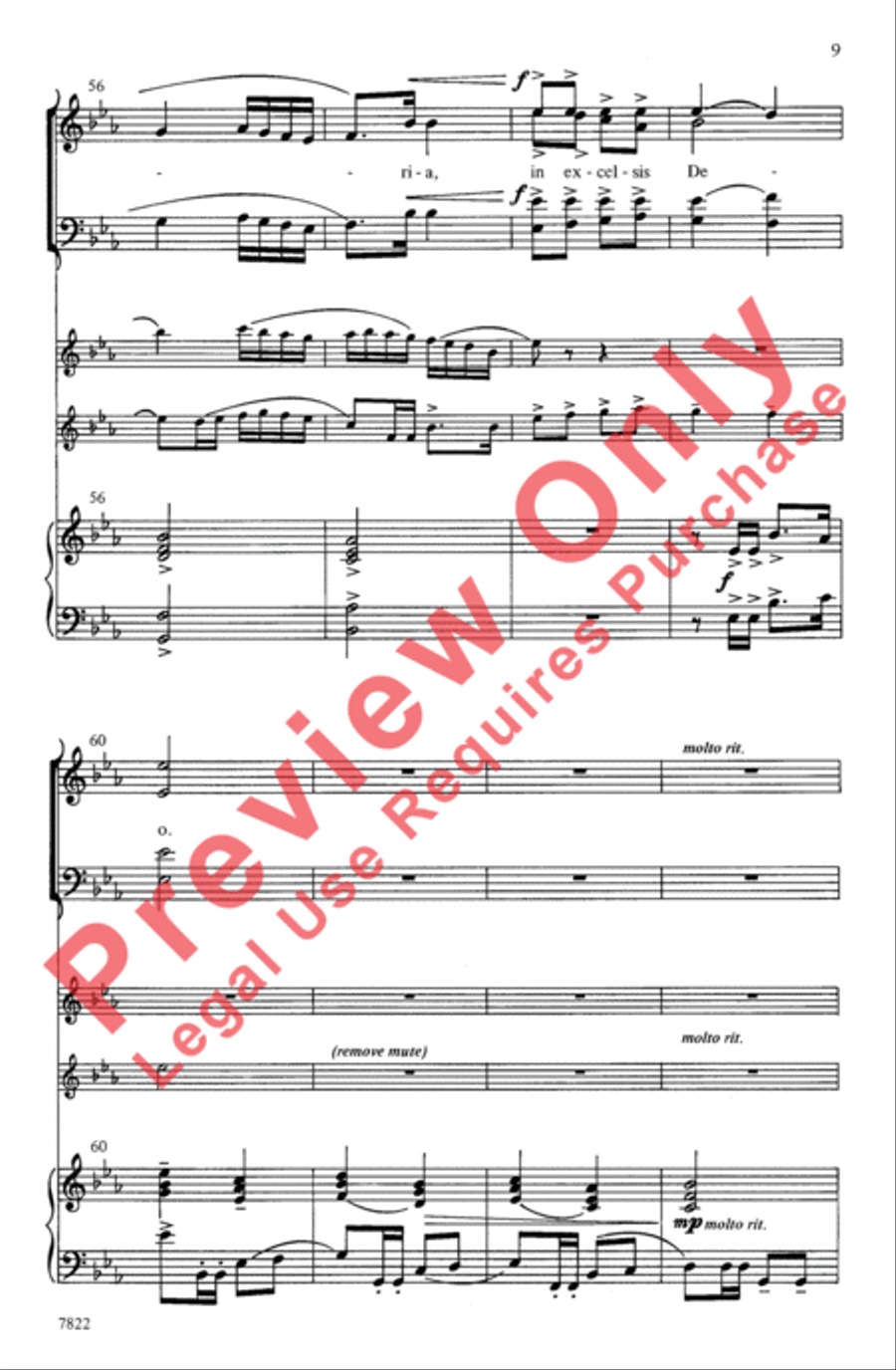 Joy: A Carol Cantata for Christmas 4-Part scores gallery preview page 9
