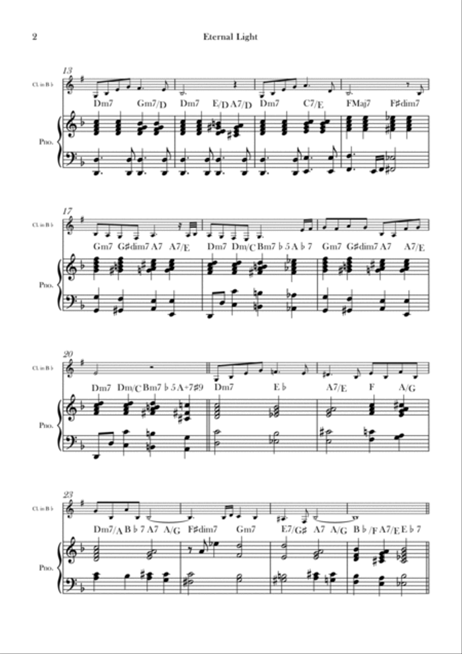 Eternal Light Eternal Light Chamber Music scores gallery preview page 2