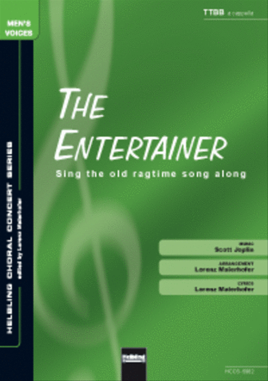 The entertainer(Sing the old ragtime song along) TTBB scores gallery preview page 1