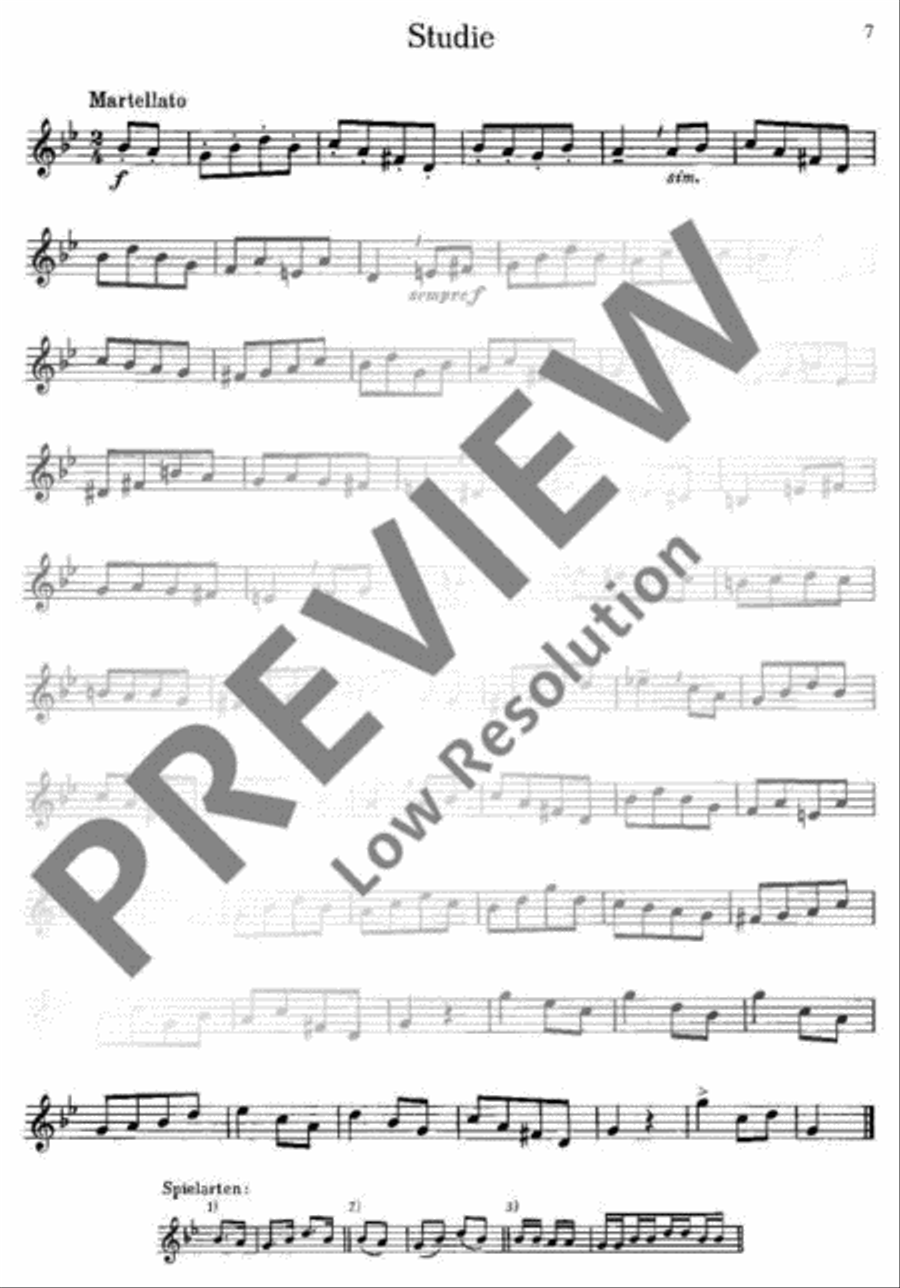 Spielstücke und Etüden Cornet scores gallery preview page 8