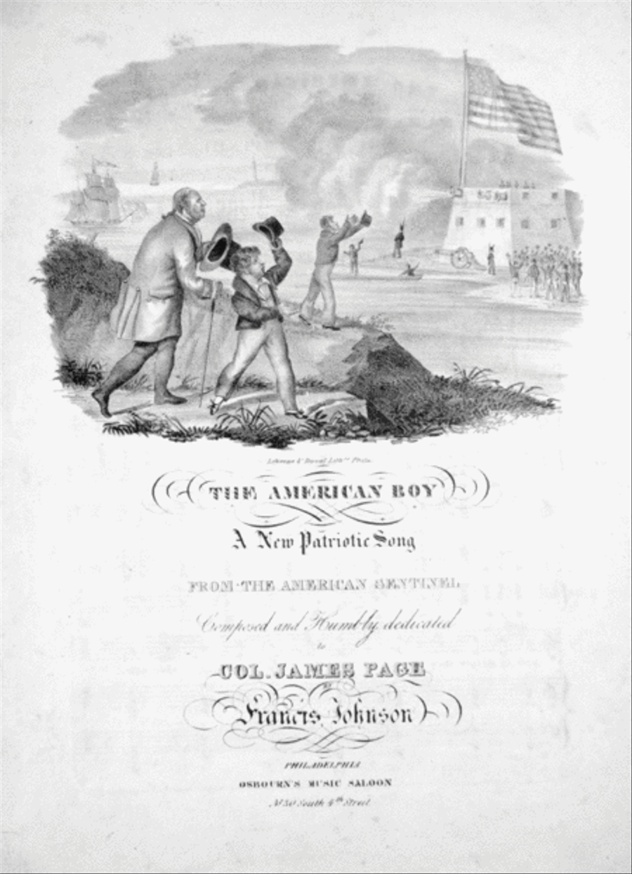 The American Boy. A New Patriotic Song From the American Sentinel Voice scores gallery preview page 1