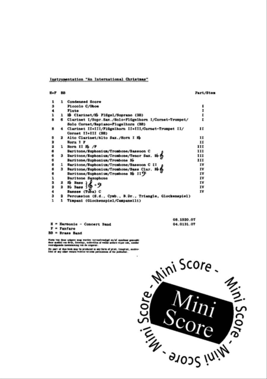 An International Christmas Fanfare Band scores gallery preview page 5