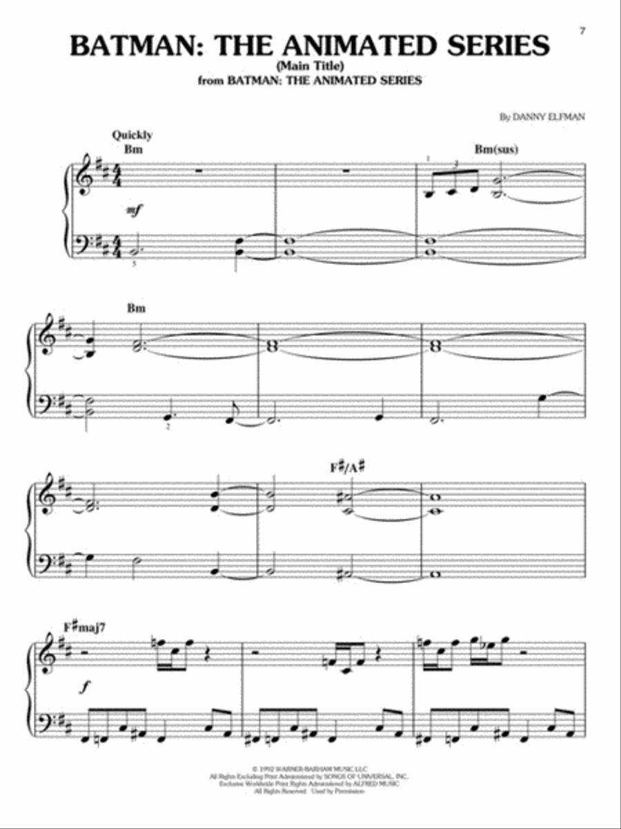 Cartoon Tunes - 3rd Edition Easy Piano scores gallery preview page 5