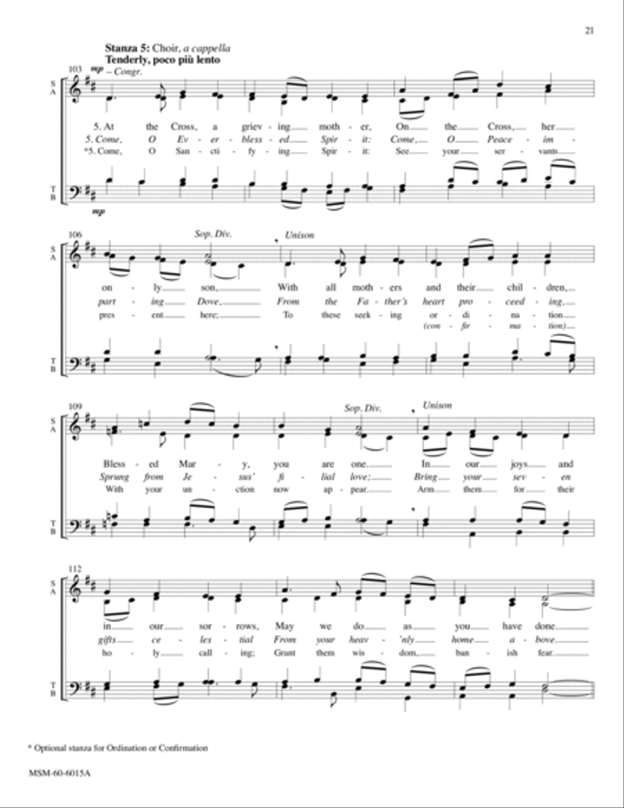 Sound the Bell of Holy Freedom Come to Us, O Holy Spirit (Full Score) Choir scores gallery preview page 26