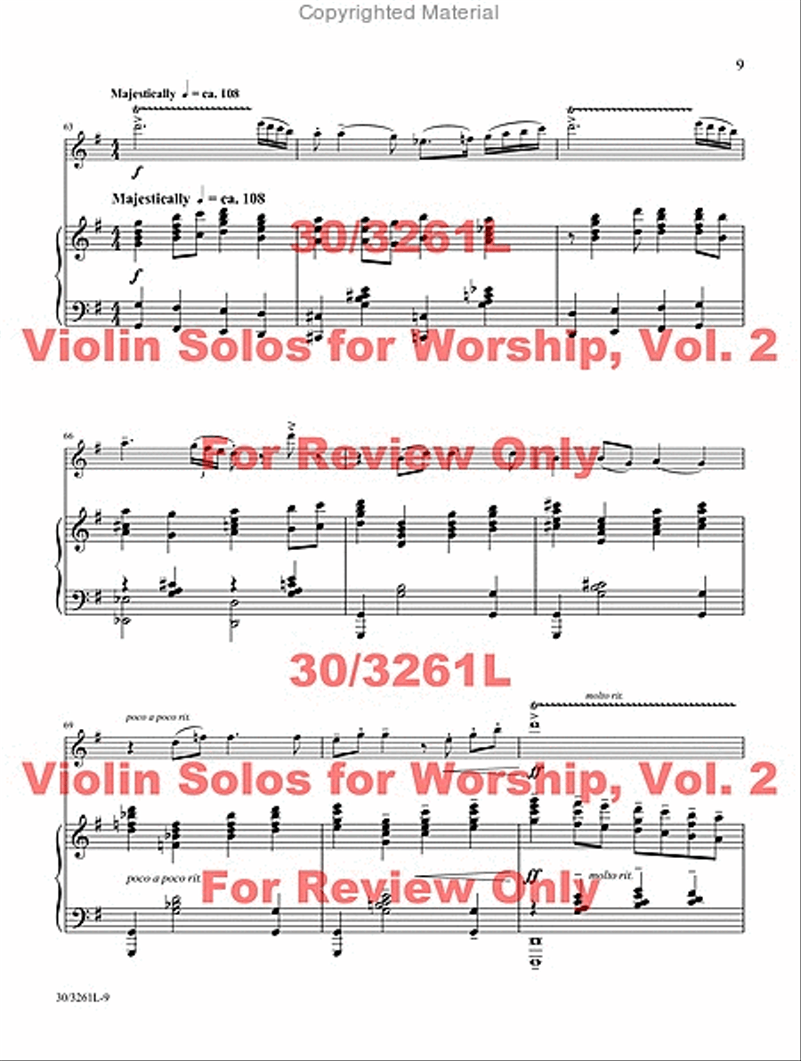 Violin Solos for Worship, Vol. 2 image number null