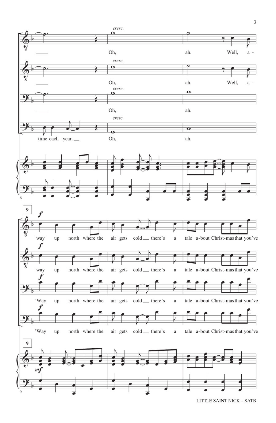 Little Saint Nick TTBB scores gallery preview page 2