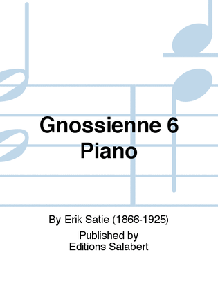Book cover for Gnossienne 6 Piano