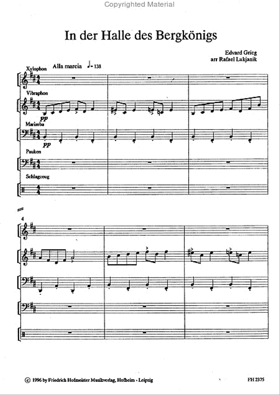 In der Halle des Bergkönigs Piano scores gallery preview page 2