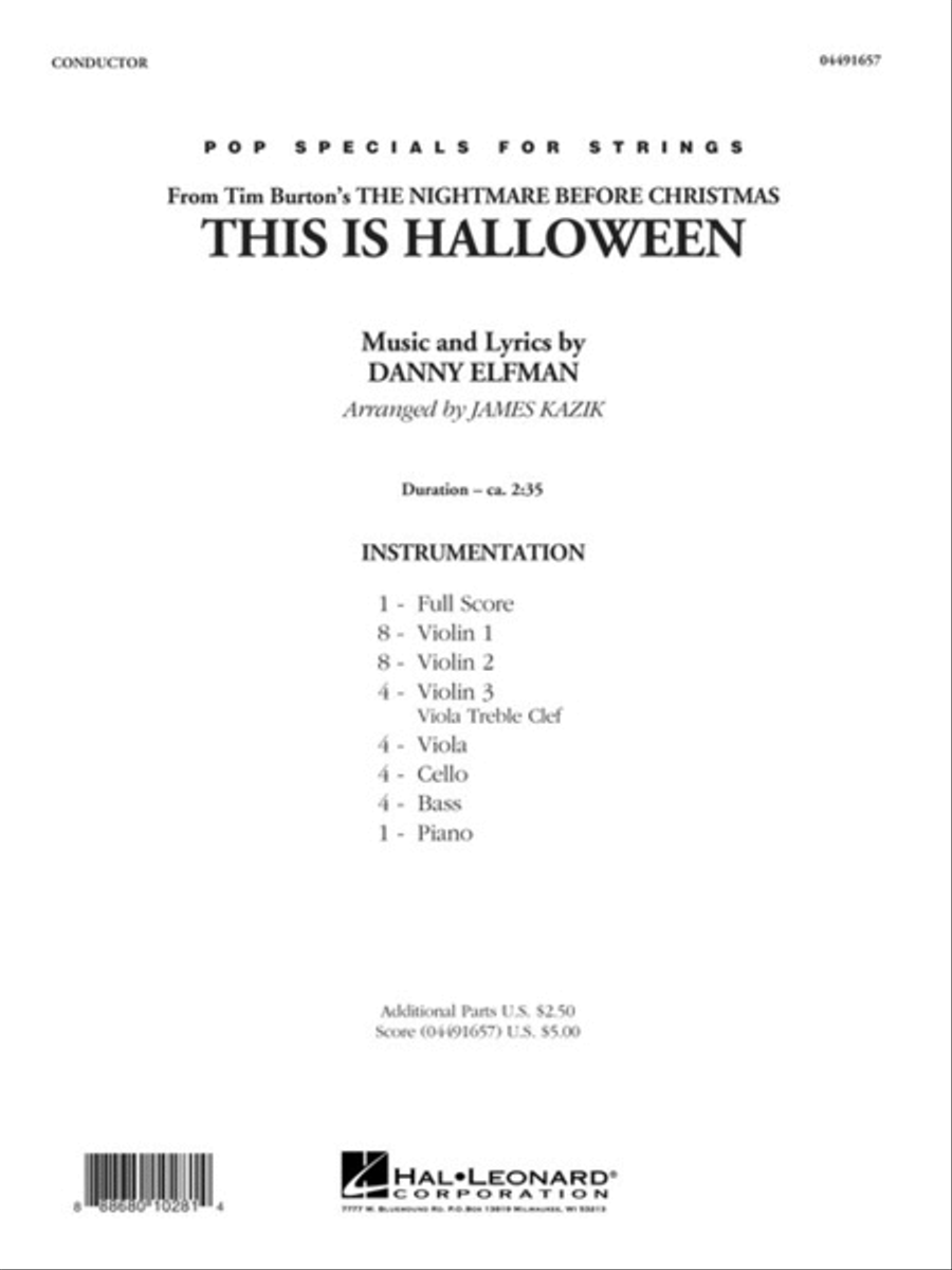 This Is Halloween This Is Halloween String Orchestra scores gallery preview page 2