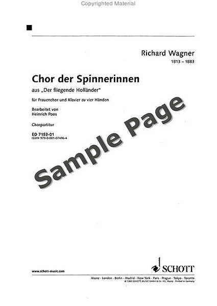 Chor Der Spinnerinnen Ssaa/pn 4 Hd