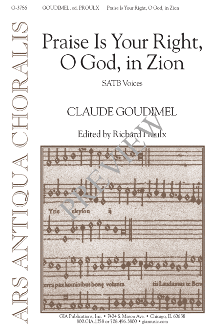 Praise Is Your Right, O God, in Zion 4-Part scores gallery preview page 2