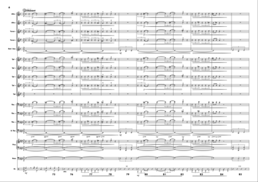 Tin Tin Deo Jazz Ensemble scores gallery preview page 6