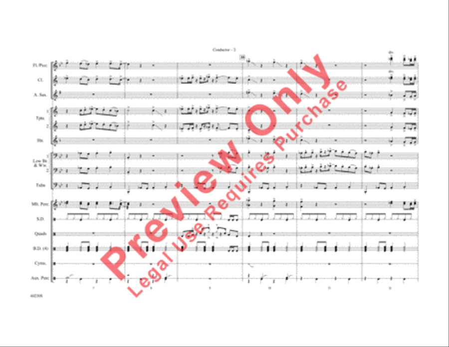 Fire Fire Marching Band scores gallery preview page 3
