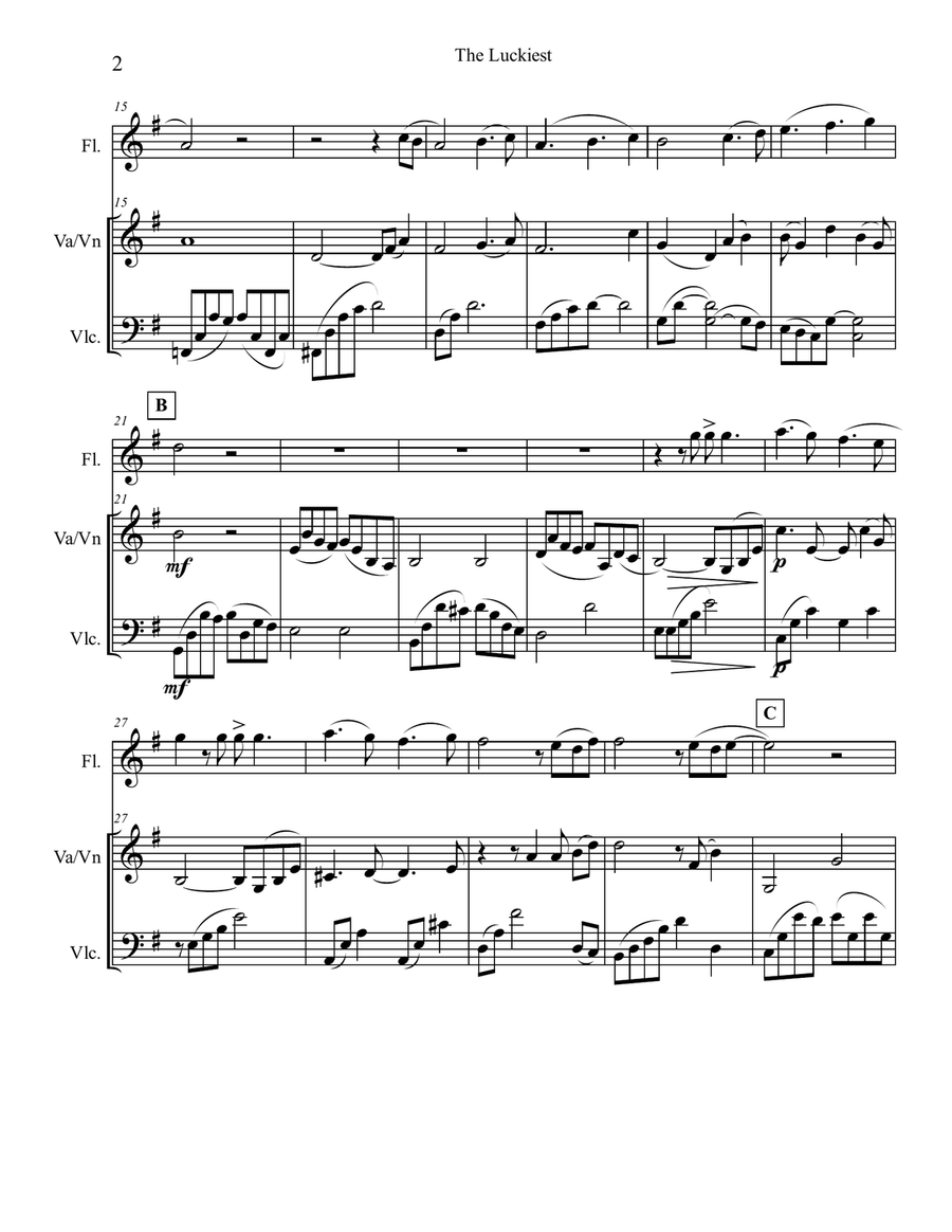 The Luckiest The Luckiest Small Ensemble scores gallery preview page 2