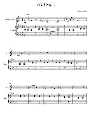 Franz Gruber - Silent Night Bb Key (Trumpet Solo)
