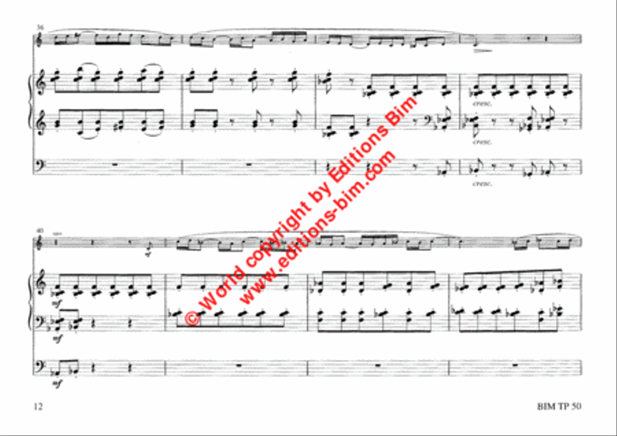 4 Themes on Paintings of Edward Munch Trumpet scores gallery preview page 9