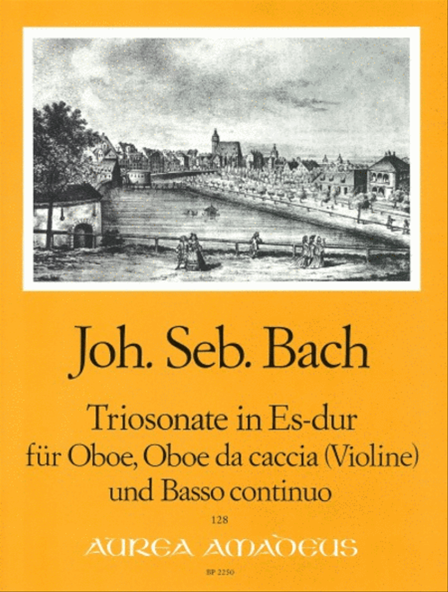 Trio Sonata in Eb BWV 525 Oboe scores gallery preview page 1
