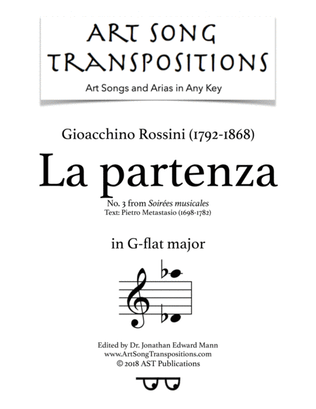 ROSSINI: La partenza (transposed to G-flat major)