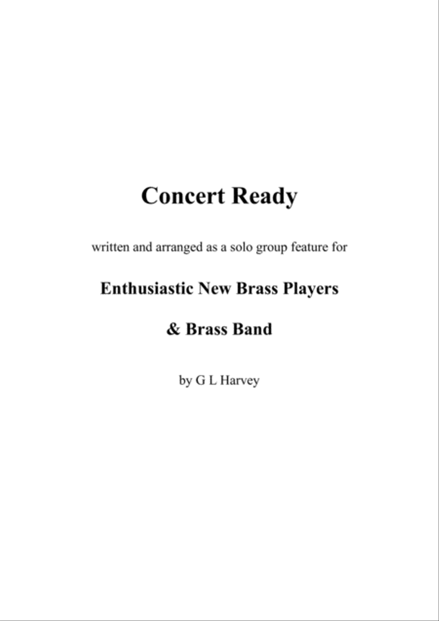 Concert Ready (Solo Group Feature for Elementary Brass Players and Brass Band) image number null