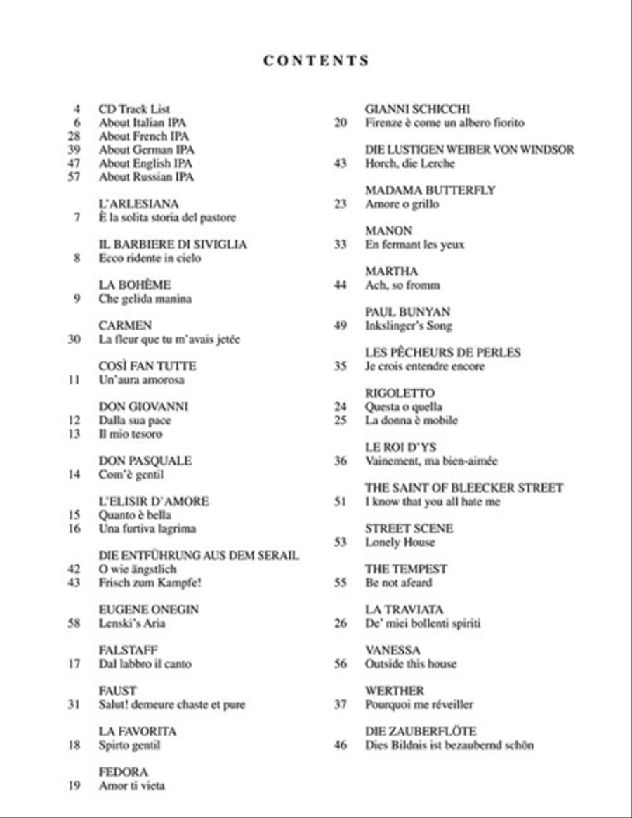 Diction Coach - G. Schirmer Opera Anthology (Arias for Tenor) Voice Solo scores gallery preview page 4