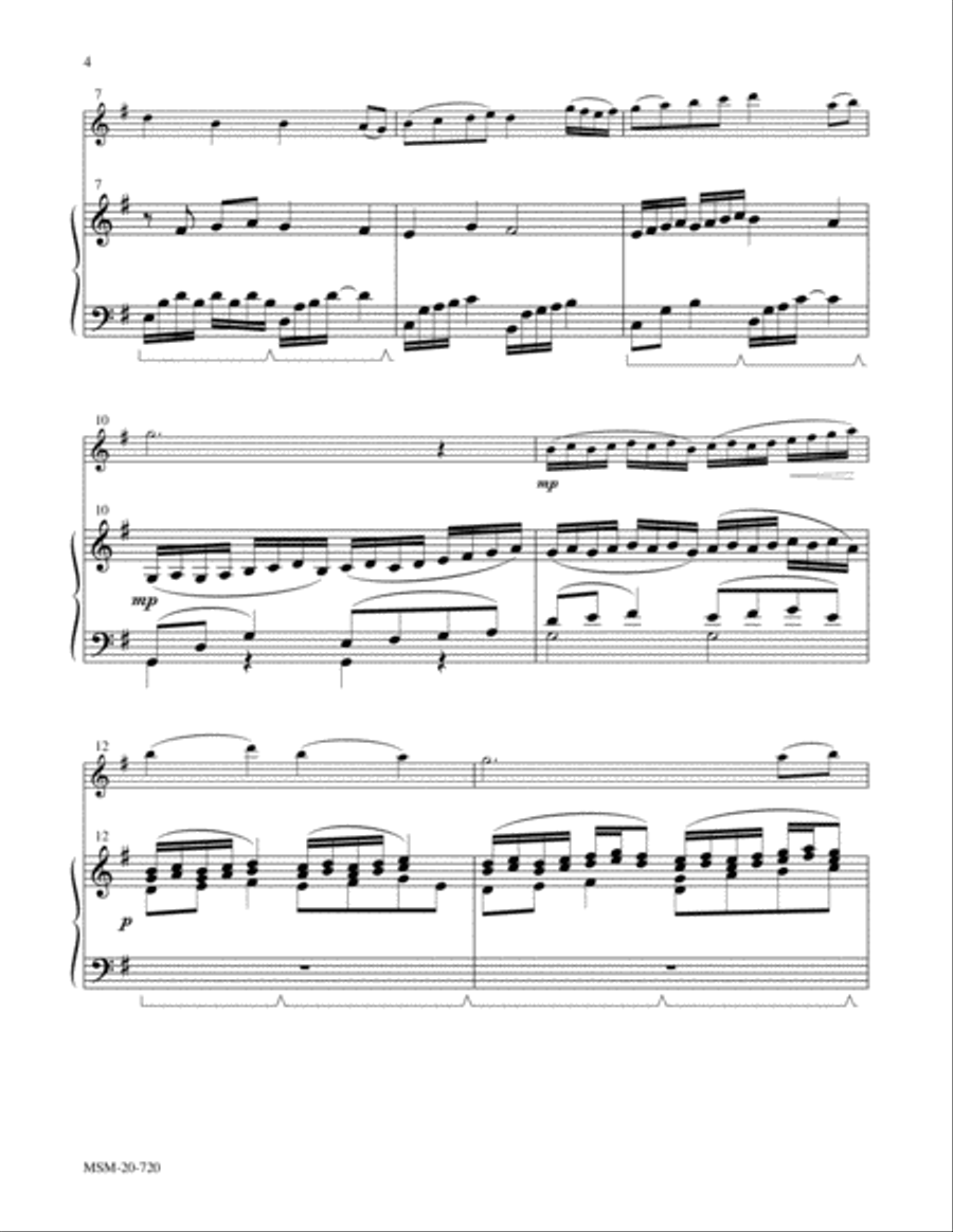 Hymns to the Creator: Two Arrangements for Violin and Piano Violin Solo scores gallery preview page 3
