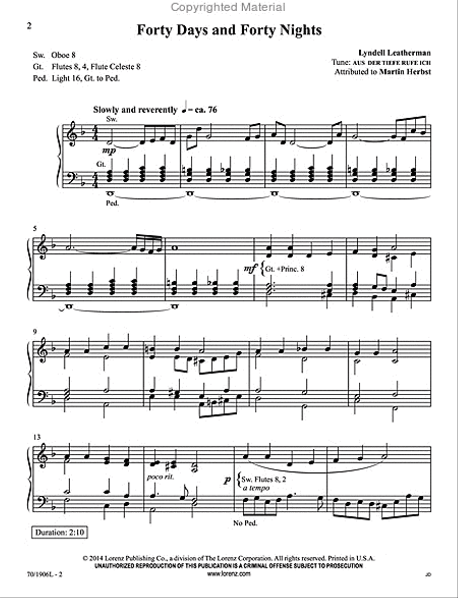 Easy Organ Library, Vol. 57 Organ Solo scores gallery preview page 2
