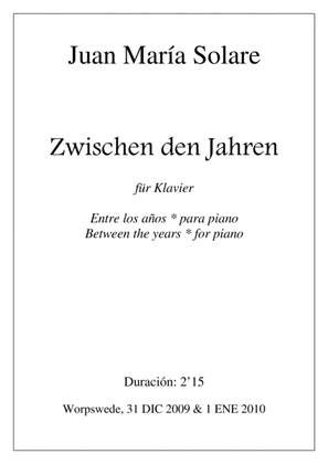 Book cover for Zwischen den Jahren [Piano Solo]