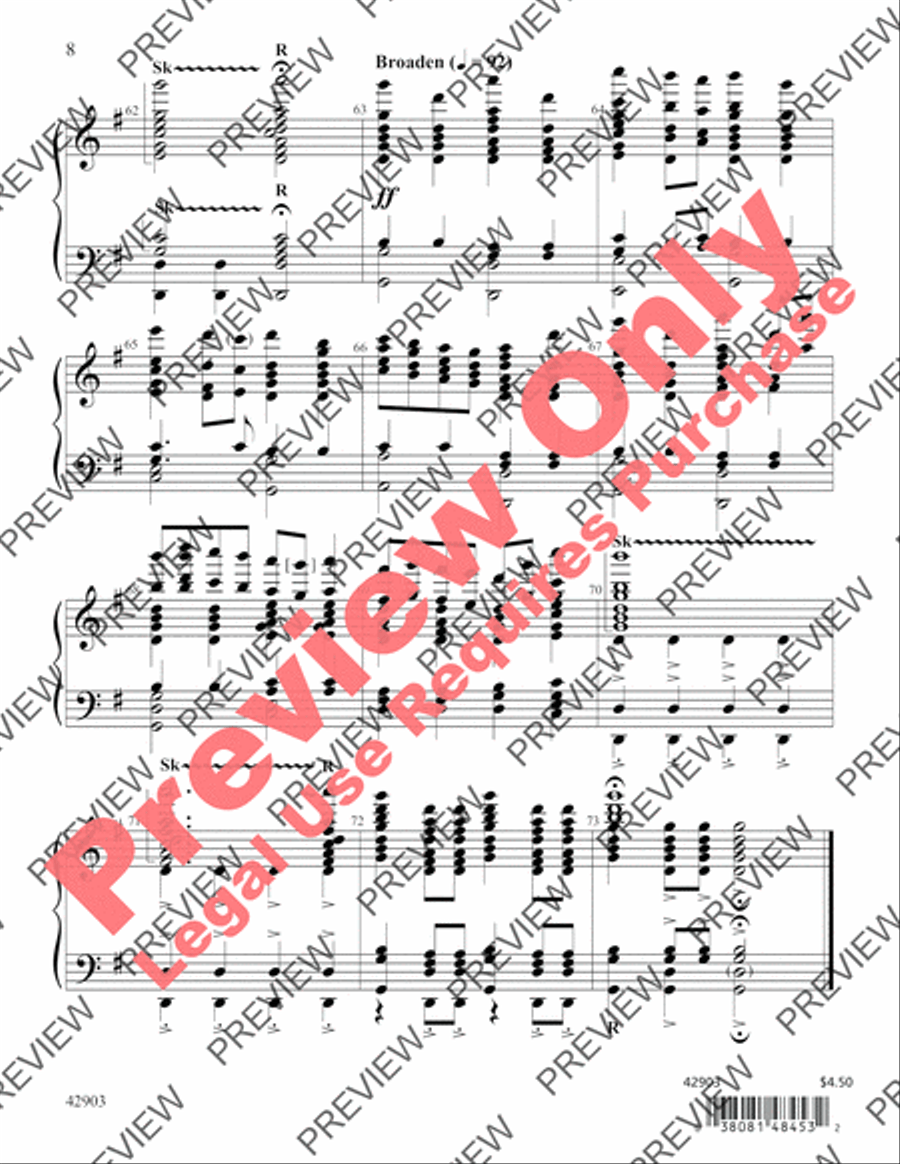 O Come, All Ye Faithful O Come, All Ye Faithful Handbell Choir scores gallery preview page 8