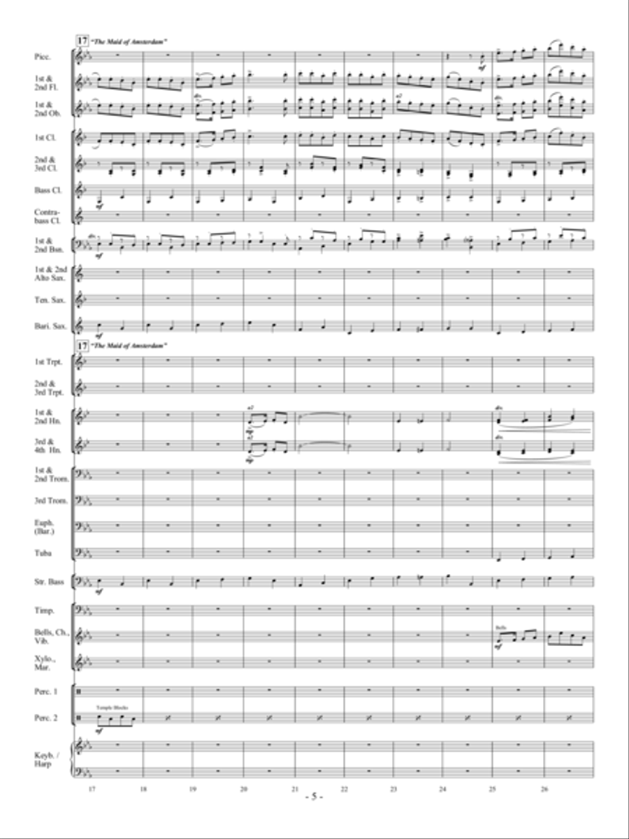 Sea Song Fantasy Sea Song Fantasy Concert Band scores gallery preview page 4