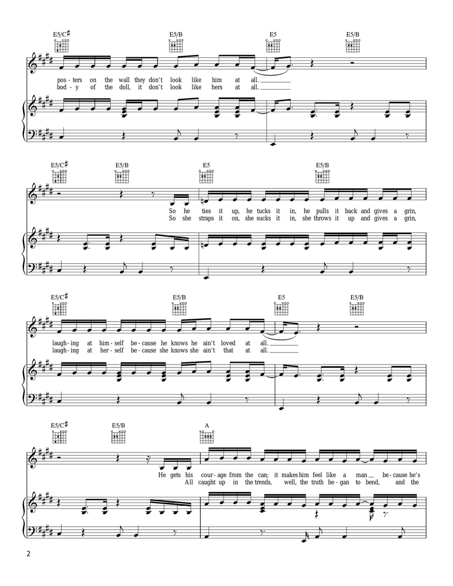 Posters Posters Piano, Vocal, Guitar scores gallery preview page 2