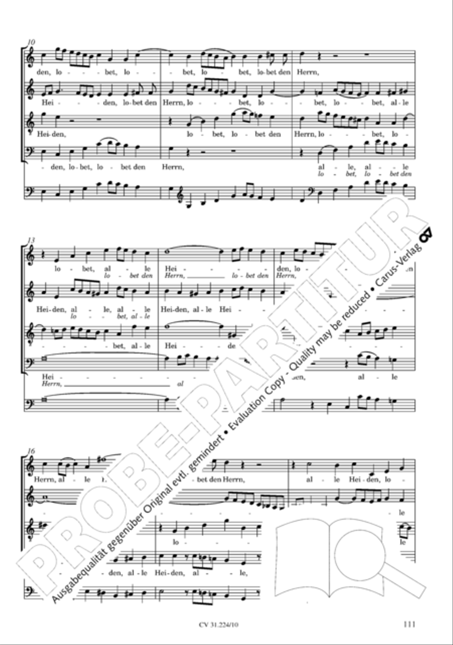The complete motets (without Bc) Choir scores gallery preview page 118