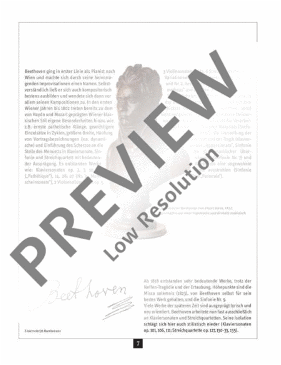 Ein Streifzug durch Leben und Werk Piano Solo scores gallery preview page 8