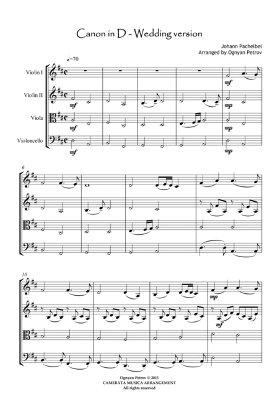 Wedding Day Collection - Book 1 and Book 2 / Scores and parts String Quartet scores gallery preview page 4