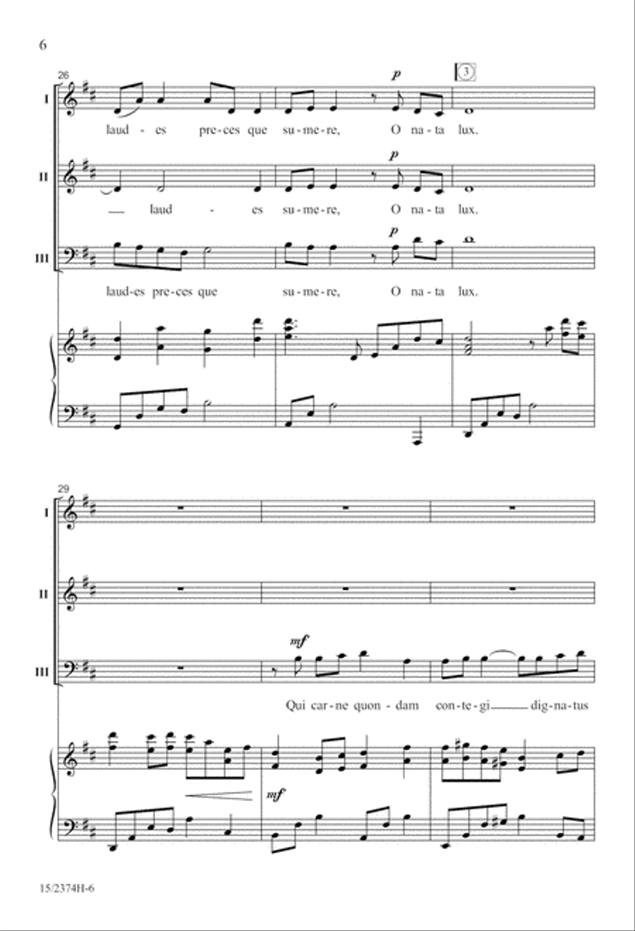 O Nata Lux O Nata Lux 3-Part scores gallery preview page 6