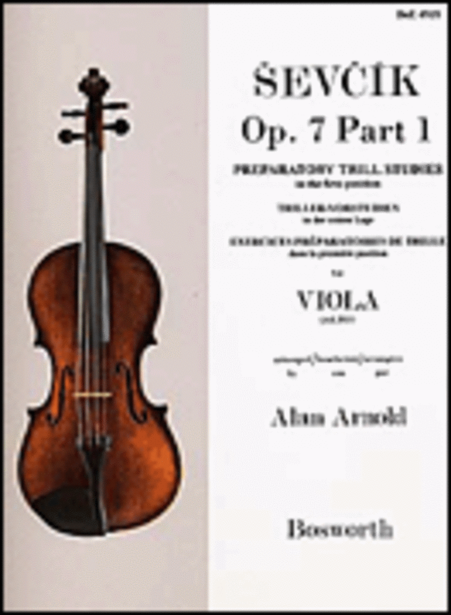 Viola Studies Op. 7 Part 1: Preparatory Trill Studies Viola scores gallery preview page 1