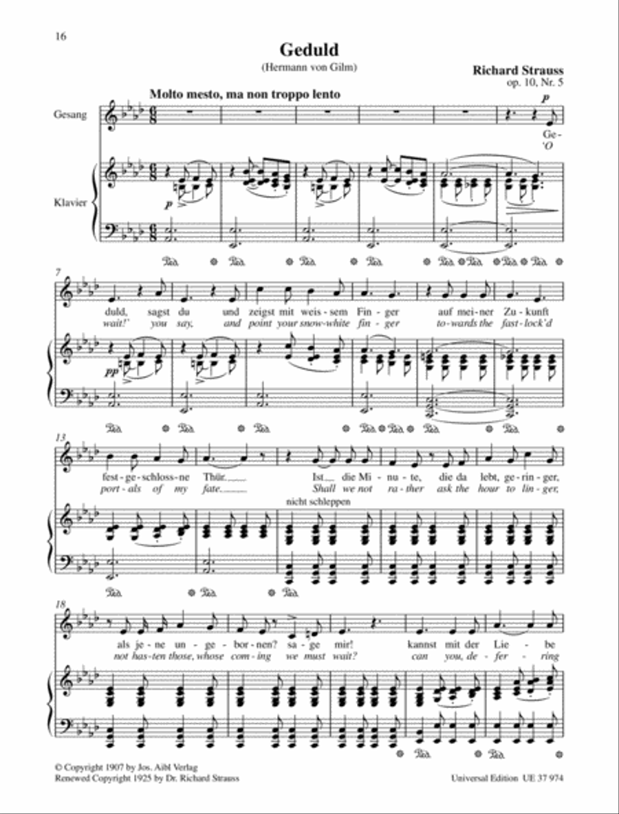 Eight Gedichte - High voice Chamber Music scores gallery preview page 6