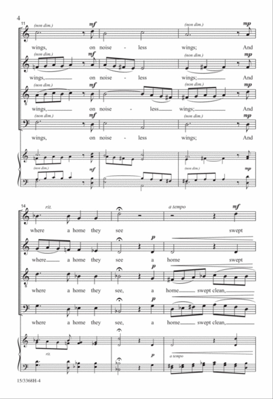 A Place Where Angels Sing 4-Part scores gallery preview page 4