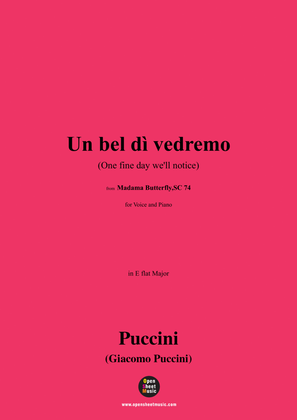G. Puccini-Un bel dì vedremo(One fine day we'll notice),Act II,in E flat Major