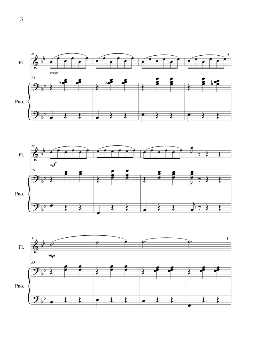 Skater’s Waltz - Flute Solo Chamber Music scores gallery preview page 5