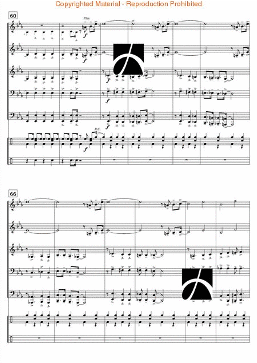 Blues Forever Concert Band scores gallery preview page 7