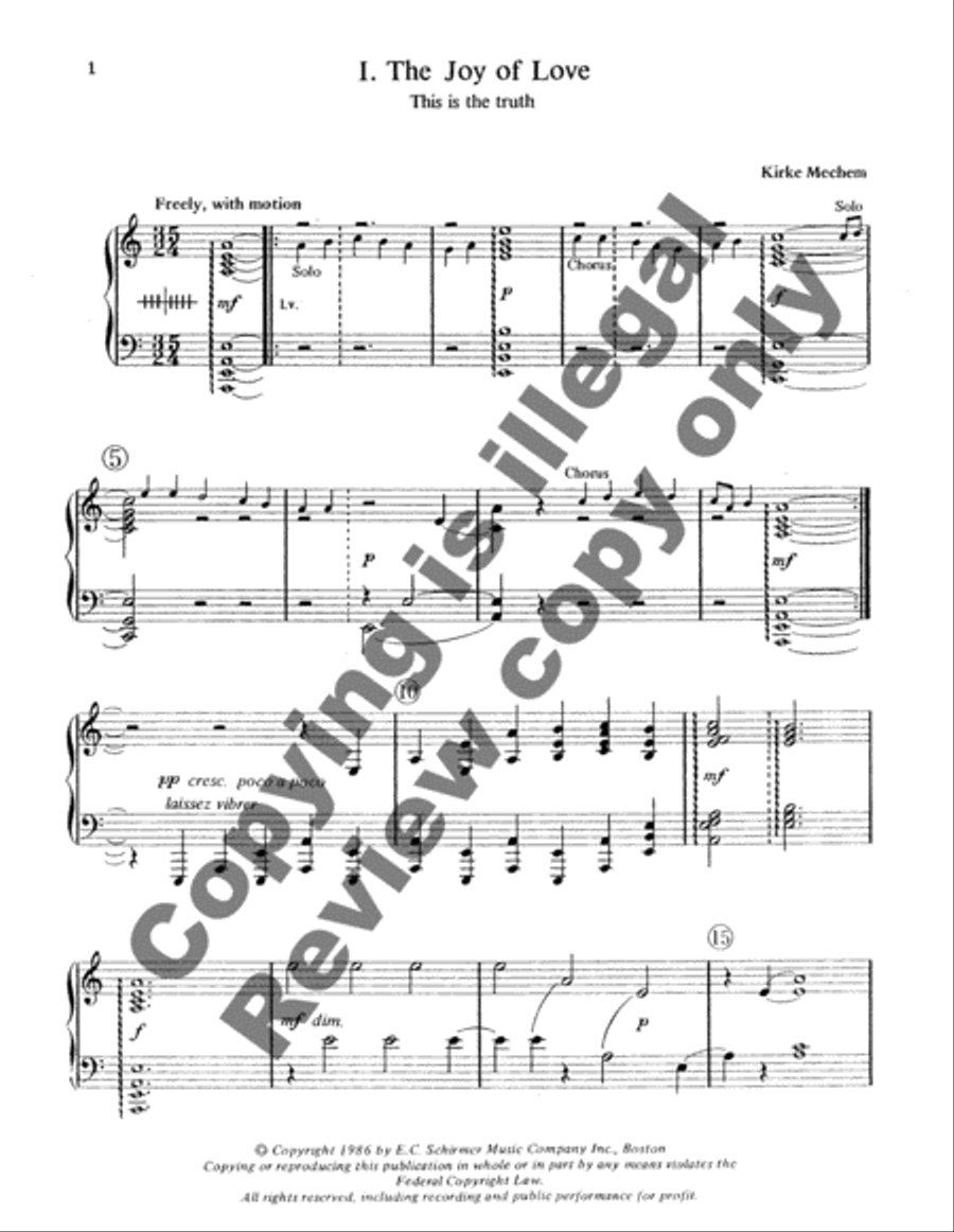 The Seven Joys of Christmas (Harp Part) Choir scores gallery preview page 10