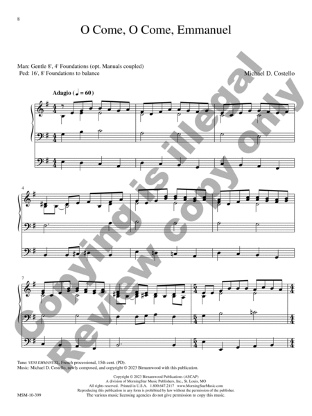 Advent Organ Book: Seven Hymn Settings for Advent