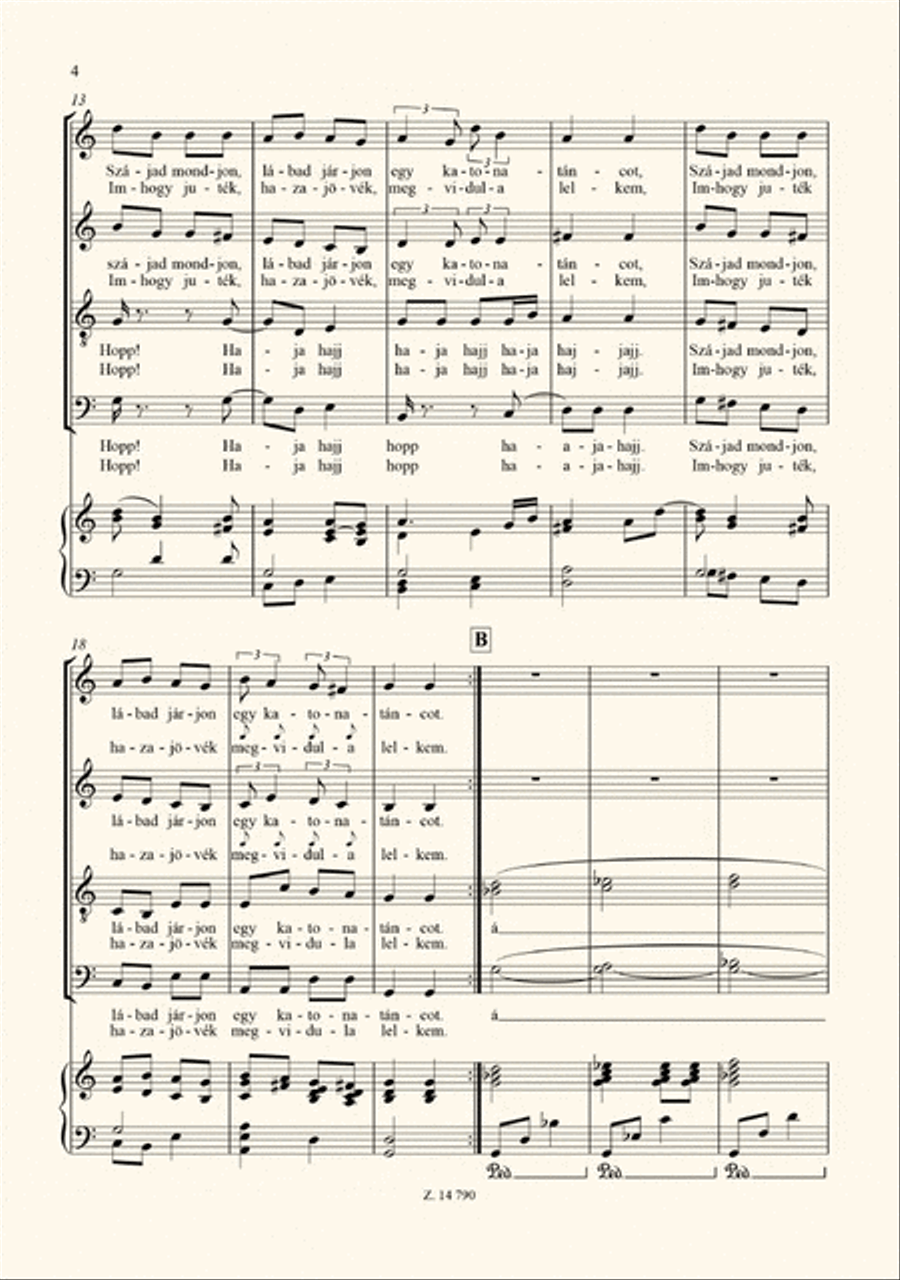Hajdúsági Rondó Choir scores gallery preview page 3